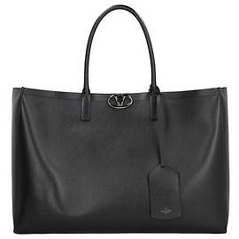 Valentino Garavani Vlogo Locker Tote Bag Black