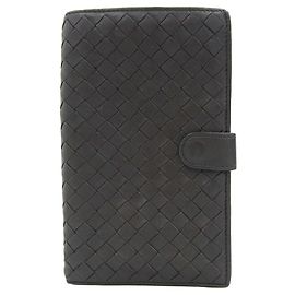 Bottega Veneta Intrecciato Leather Wallet Brown Brown