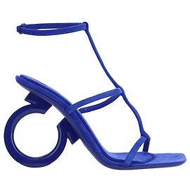 Sandales en cuir Elina de Salvatore Ferragamo Bleu