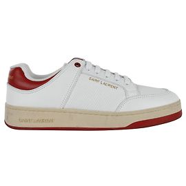 Baskets en cuir Saint Laurent Blanc