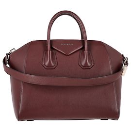 Bolso Antigona Givenchy en cuero burdeos Roja Burdeos