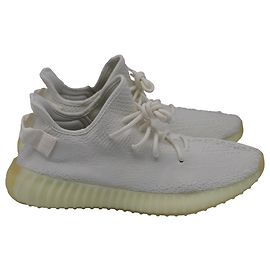 Baskets Adidas x Yeezy Boost 350 V2 en coton crème Blanc Écru