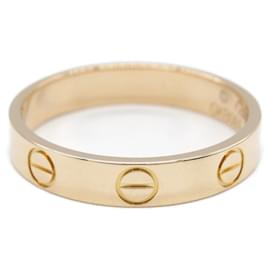 Cartier-Cartier Mini Love Ring Au750 Ring Size 11-Golden,Metallic