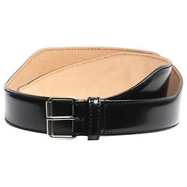 Alexander Mcqueen Breiter schwarzer Gürtel Schwarz