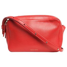Mansur Gavriel Bolsa transversal de dupla zip vermelho flamejante Vermelho