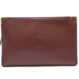 Cartier Must Line Clutch Bag Red Dark red