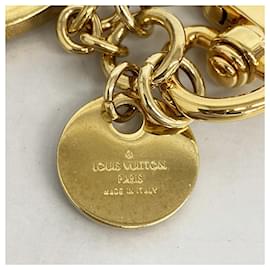 Louis Vuitton-Louis Vuitton Porte-Clés LV Circle Keychain-Golden