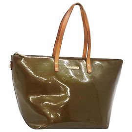 LOUIS VUITTON Sac Bellevue GM Monogram Vernis Voile bronze M93674 LV Auth 129894 Autre