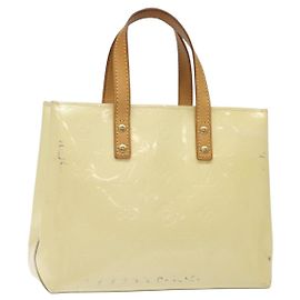 LOUIS VUITTON Monogram Vernis Reade PM Sac à main Perle M91336 LV Auth ep9475 Autre
