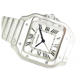 CARTIER Santos de MM WSSA0010 Damen Silber