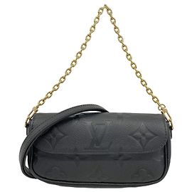 Carteira Louis Vuitton Monogram Empreinte Wallet on Chain Ivy M82154 Noir Preto