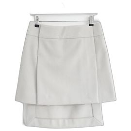 Falda de lana gris con paneles Louis Vuitton x Marc Jacobs Otoño 2003 Gris