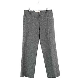 Marni Gerade Wollhosen Grau