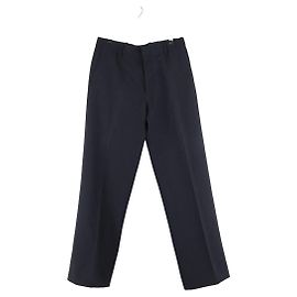 Calça reta de lã azul Marni Azul