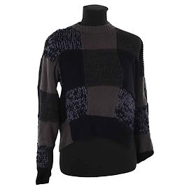 Sacai Pull en coton noir Noir