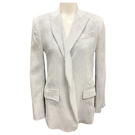 United Nude Nude Light Grey Velvet Oversized Suit Jacket Grey
