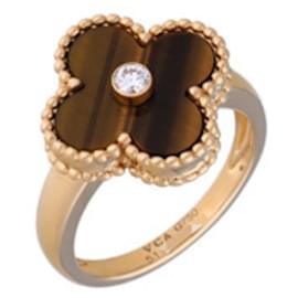 Van Cleef & Arpels-Bague Vintage Alhambra en Œil de Tigre de Van Cleef & Arpels-Autre