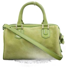 Autre Marque Sac 2WAY en daim Giorgio Armani vert Vert