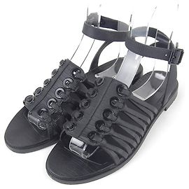 Givenchy Gladiator Sandalen aus Gummi schwarz 37 Schwarz