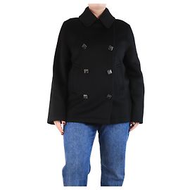 Hermès Schwarzer Kaschmir-Peacoat - Größe UK 16 Schwarz
