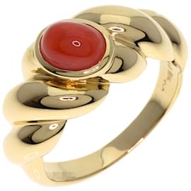 Van Cleef & Arpels-Bague en corail Van Cleef & Arpels en or jaune 18K-Autre