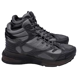 Givenchy- Givenchy Giv 1 TR High-Top Sneakers in Grey Polyester-Grey