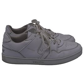 Céline Tênis baixos Celine CT-04 em couro de bezerro branco Branco Cru