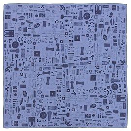 Hermès Sciarpa in cashmere e seta Hermes blu Blu