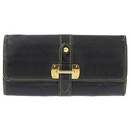 Louis Vuitton Suhali Portefeuille Long Wallet M95645 Black Grey