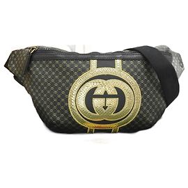 Gucci Dapper Dan Bauchtasche Schwarz