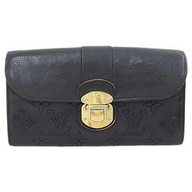 Cartera larga Mahina Iris Louis Vuitton negra Negro