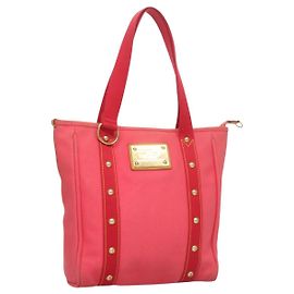 LOUIS VUITTON Antigua Cabas MM Borsa Tote Rosa M40085 LV Auth 129032 Rosa