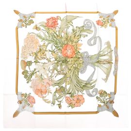 Hermès Carré 90 "Regina" Silk Scarf Pink