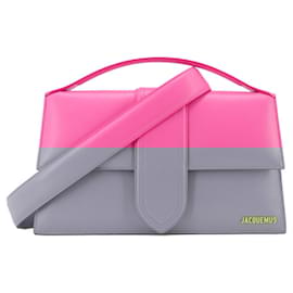 Jacquemus-JACQUEMUS - Jacquemus Le Bambinou shoulder bag in pink leather-Pink