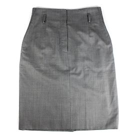 HERMÈS - Wollrock (Größe 40) Grau