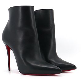 Christian Louboutin LOUBOUTIN - Louboutin So Kate Booty ankle boots in black smooth leather (T40.5) Black