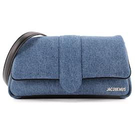 Jacquemus-JACQUEMUS - Sac à bandoulière Le Bambimou Jacquemus en denim bleu-Blue