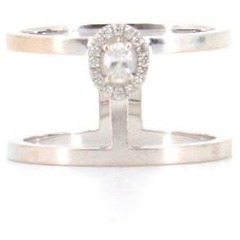 MESSIKA - Anello Glam'Azone Messika oro bianco e diamanti (T51) Argento