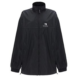 BALENCIAGA - Black nylon jacket (XS) Black