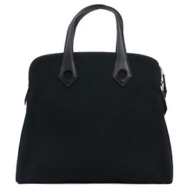HERMÈS - Bolsa Hermès Ibu em lona preta Preto