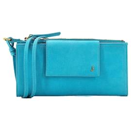 Jacquemus-JACQUEMUS - Sac à épaule Le Pichoto Jacquemus en nubuck turquoise-Turquoise