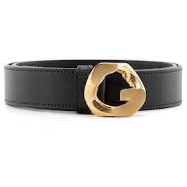 Givenchy-GIVENCHY - Ceinture G Givenchy en cuir noir (T75)-Black