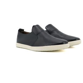 HERMÈS - Hermès Slipper aus perforiertem schwarzem Leder (Größe 40) Schwarz
