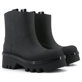CHLOÉ - Botas de lluvia Chloé Raina en goma negra (Tamaño 38) Negro