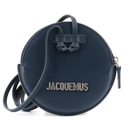 Jacquemus-JACQUEMUS - Le Pitchou Jacquemus coin purse in smooth navy blue leather-Navy blue