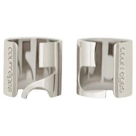 Courreges COURRÈGES - Anelli Doppio Courrèges in ottone (T52-T56) Argento