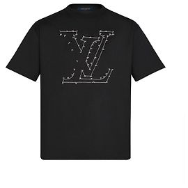 LOUIS VUITTON - Camiseta LV Louis Vuitton de algodón negro (M) Negro