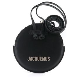 JACQUEMUS - Le Pitchou Jacquemus coin purse in smooth black leather Black