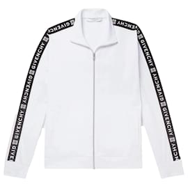 Givenchy-GIVENCHY - Givenchy logo band cotton jacket (XL)-White