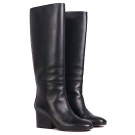HERMÈS - Hermès New Jersey boots in black leather (size 37) Black